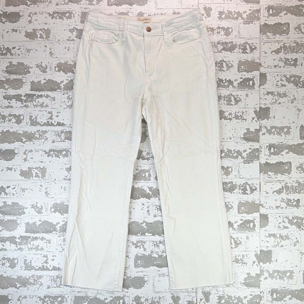 Universal Thread Women’s White Ankle Bootcut Jeans 10R Light Wash 5-Pocket